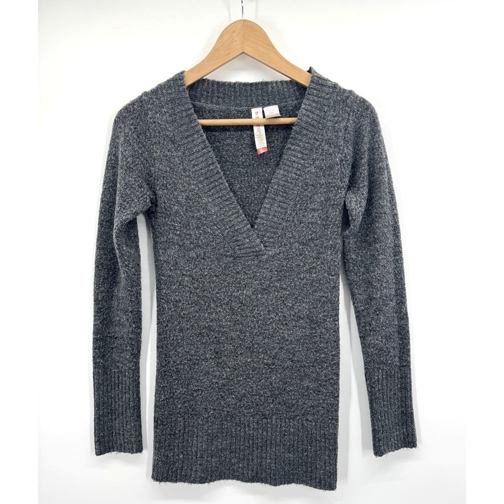 VTG Y2K Nobo Deep V-neck Slim Fit Sweater Small Fisherman Prep Retro 90s Grunge